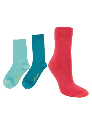 Unisex Socken -  Damen und Herren - Bambus - 3er-Pack - 3 Farben